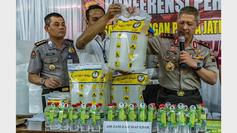 Polda Jateng Bongkar Pabrik Air Zam Zam Palsu Beromzet Miliaran Rupiah