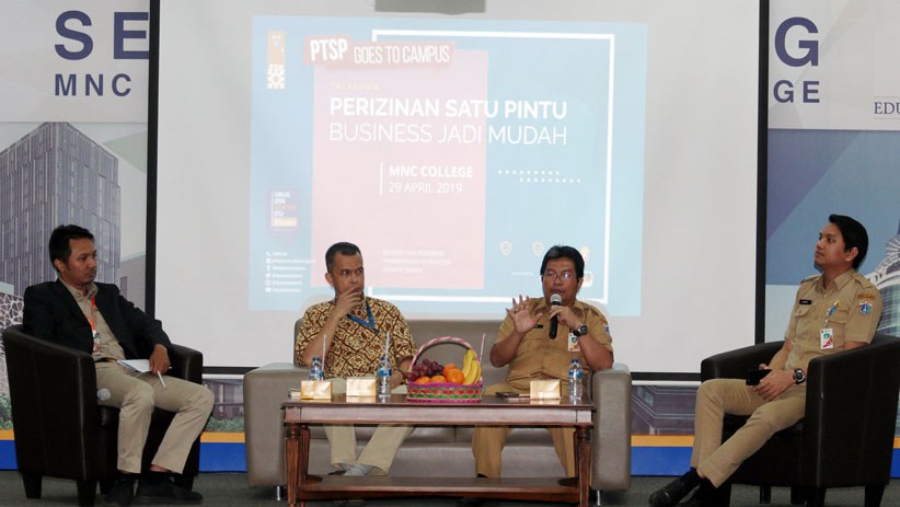 Sosialisasi Izin Satu Atap, Mahasiswa MNC College Diajak Berwirausaha