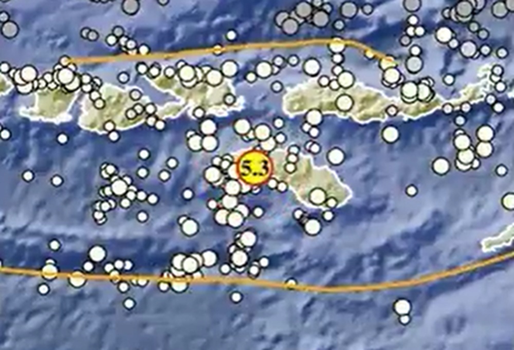 Gempa Terkini M5,3 Guncang Waikabubak NTT, Kedalaman 13 Km Gempa Terkini M5,3 Guncang Waikabubak NTT, Kedalaman 13 Km