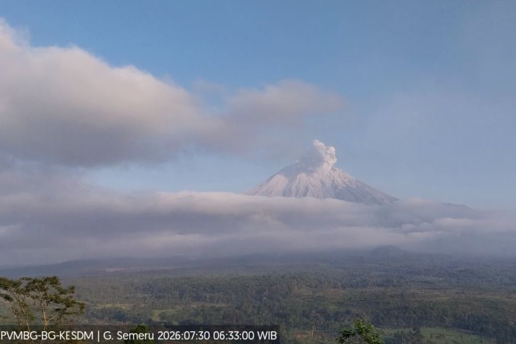 Gunung Semeru Meletus Pagi Ini, Kolom Abu Tebal Menjulang Setinggi 700 Meter Gunung Semeru Meletus Pagi Ini, Kolom Abu Tebal Menjulang Setinggi 700 Meter