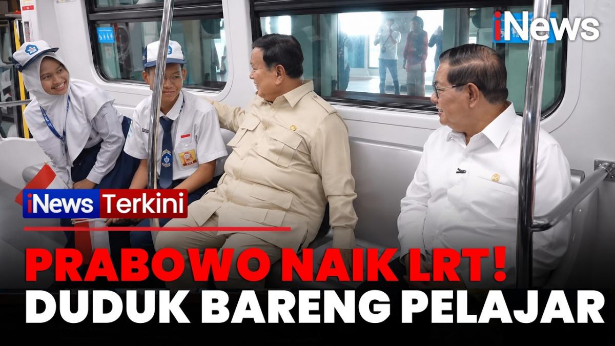 Presiden Prabowo Sapa Para Siswa Saat Coba Perjalanan LRT Kelapa Gading-Manggarai Presiden Prabowo Sapa Para Siswa Saat Coba Perjalanan LRT Kelapa Gading-Manggarai