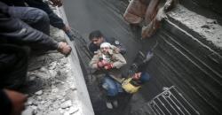 AS Sebut Pesawat Tempur Rusia Ikut Memborbardir Ghouta Timur