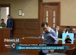 Sidang Setnov Hadirkan Saksi dari Ahli Hukum