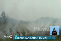 Diduga Sengaja Dibakar, Polisi Usut Kebakaran Lahan di Dumai
