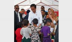 Momen Jokowi Kunjungi Pengungsi Rohingya di Bangladesh
