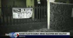 Rumah Pengurus Ormas di Bekasi Dilempar Molotov