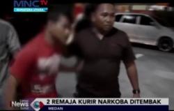 Dua Remaja Kurir Narkoba Ditembak Polisi di Medan