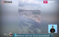 Hari Kelima Pencemaran Minyak Balikpapan, Limbah Masih Menggumpal di Pantai