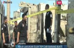 Polisi Gelar Olah TKP Kebakaran di Kembangan