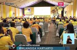 Rakernas Golkar, Airlangga Sebut Jokowi Sudah Nyaman dengan JK