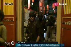 Imlek, Tim Pemburu Preman Lakukan Patroli di Vihara