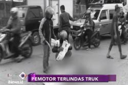 Ibu Pengendara Sepeda Motor Tewas Terlindas Truk