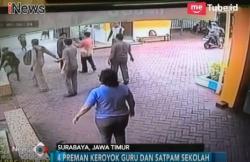 Empat Preman Keroyok Guru dan Satpam Sekolah