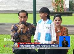 Piknik Bersama Anak Penderita Kanker, Jokowi Bagikan Sepeda