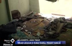  Terjadi Ledakan,  Empat Rumah di Mojokerto Hancur