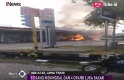 Tewaskan 1 Orang, Ini Detik-Detik Kebakaran Hebat SPBU Berbek