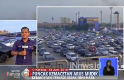 H-2 Lebaran, Lalu Lintas di Tol Cikarut hanya Bisa Melaju 10 Km per Jam