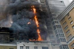 Laga Piala Dunia Dihebohkan Kebakaran Gedung Rusia, 20 Orang Selamat