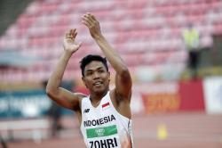 Zohri Pecahkan Rekornas Lari 200 Meter yang Sudah Bertahan 10 Tahun