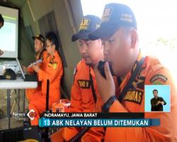 Kapal Nelayan Tenggelam di Indramayu, Keluarga 13 ABK Menunggu