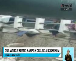 Viral Video 2 Warga Buang Sampah di Sungai Cibereum, Satgas Citarum Geram