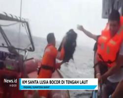 KM Santa Lusia Bermuatan 12 WNA Bocor di Perairan Padang, 1 ABK Tewas