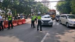 Demo Protes Macron, Penutupan Jalan Sekitar Kedubes Prancis Situasional<