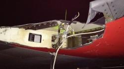Penampakan Sayap Pesawat Lion Air JT 633 Hancur Tabrak Tiang Lampu