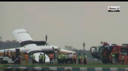 Pesawat Twin Otter 5 Penumpang Tergelincir di Bandara Juanda, Ini Penyebabnya