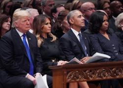 5 Generasi Presiden AS dan Tokoh Dunia Hadiri Pemakaman George HW Bush