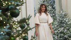 Ibu Negara AS Melania Trump Hias Interior Gedung Putih Jelang Natal