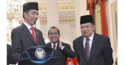 Jokowi Didampingi JK Meletakkan Batu Pertama Pembangunan UIII