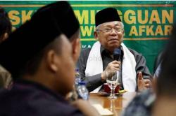 1 Jam Maruf Amin Temui Jokowi di Istana