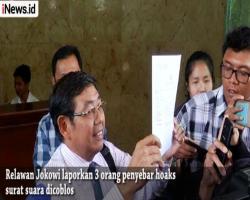 Bawa Bukti Rekaman, Relawan Jokowi Laporkan 3 Orang Penyebar Hoaks