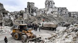Perang Suriah, 11 Tewas akibat Tertimbun Apartemen Runtuh di Aleppo