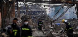 Ledakan Pabrik China, 64 Tewas dan 1 Pria Diselamatkan Setelah 40 Jam