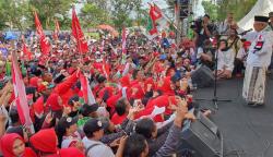 Kampanye di Bandung Barat, Ma'ruf Amin: Kudu Ngahiji di Nomor Hiji