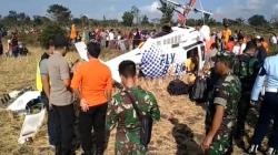 Helikopter Pengangkut 3 WNA yang Jatuh di Lombok Dievakuasi ke Lanud ZAM