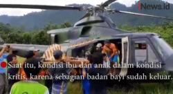 Begini Aksi Prajurit TNI Evakuasi Perempuan Hamil di Sulteng