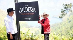 Momen Jokowi dan Iriana Berkunjung ke The Kaldera Toba Nomadic Escape