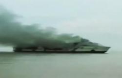 Video Kapal KM Santika Nusantara Terbakar di Perairan Masalembo