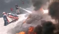 Detik-Detik Sepeda Motor Terbakar saat Isi Bensin di SPBU Pamulang