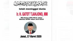 Wakil Ketua PDIP Jabar Wafat, Keluarga Jelaskan Kronologi Sakit hingga Diduga Covid-19