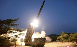 Tak Dihadiri Kim Jong Un, Korut Sukses Uji Coba Peluncur Rudal Balistik