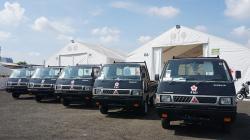 Perangi Covid-19, MMKSI Sumbangkan 5 Unit Mitsubishi L300 ke PMI