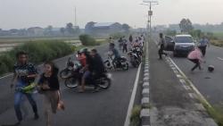 Aksi Balap Liar di Rembang Macetkan Jalur Pantura Semarang-Surabaya