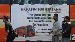 Larangan Mudik, Para Sopir Gelar Aksi Solidaritas Memanasi Mesin Bus Bareng