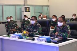 Danlantamal VIII Ikuti Entry Briefing KSAL melalui Video Conference