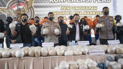 Penampakan 402 Kg Sabu Hasil Tangkapan Tim Satgasus Merah Putih Polri