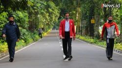 Video Presiden Jokowi Berolahraga Bersama Panglima TNI dan Kapolri di Istana Bogor